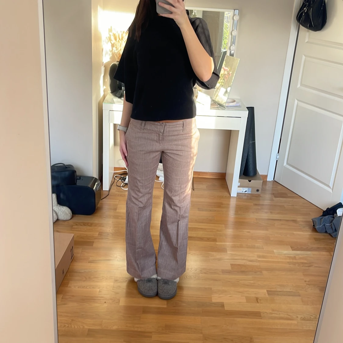 Lågmidjade kostymbyxor  - 90