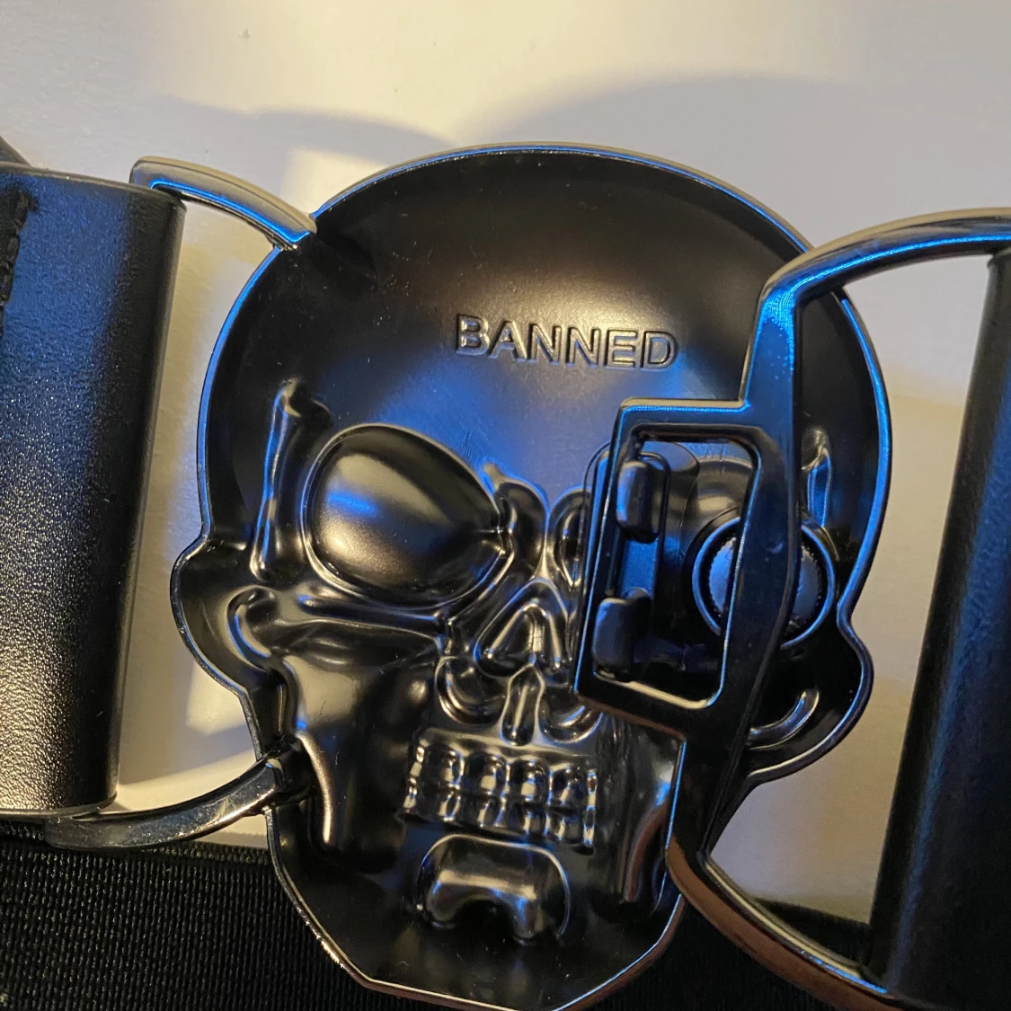 Dödskalle bälte - 90