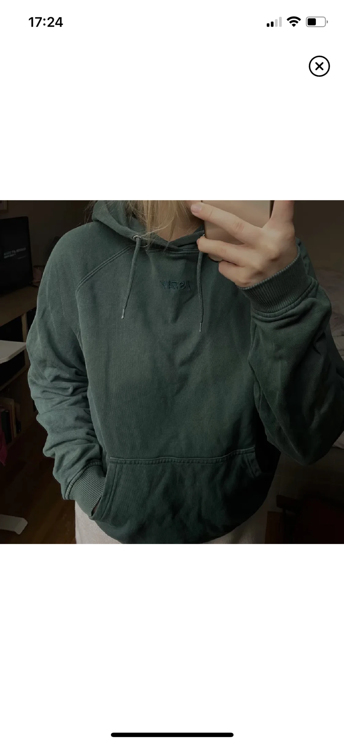Grön hoodie