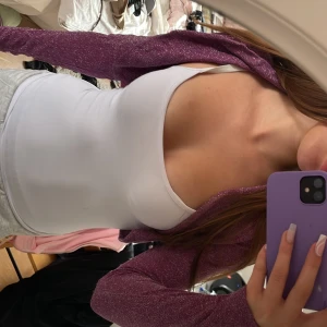 lila glittrig bolero - festlig bolero topp storlek S🩶🪩