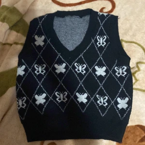 Stickad vest - Enkel stickad vest