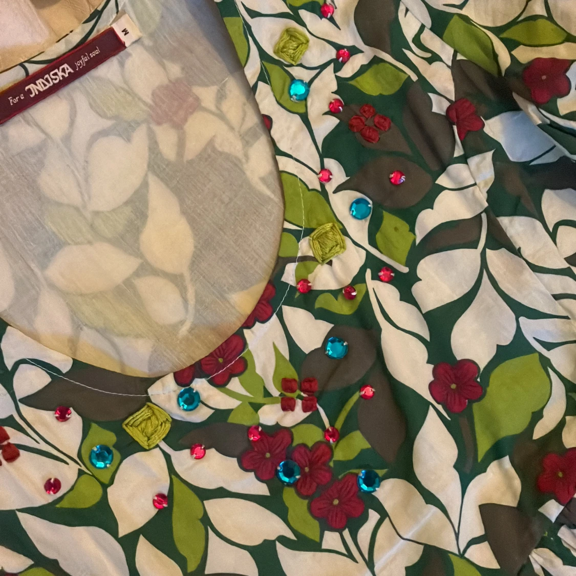 Blommig klänning från indiska  - 91