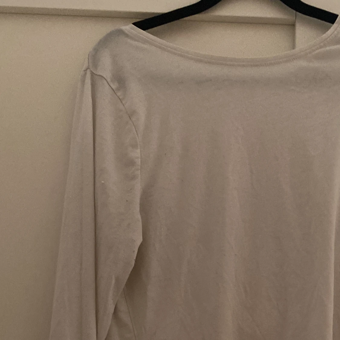 Vit långärmad  - 91