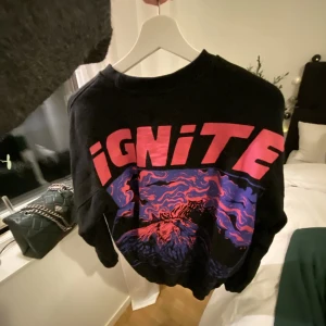 Tröja med tryck på ryggen - Superfin sweatshirt från carlings med ett ballt tryck på ryggen i storlek S (unisex/herr). Superfint skick! 200kr + frakt 