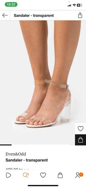 Klackar  - Jätte fina klackar  Har aldrig använt dom men kan ej lämna tillbaka då det har gått 14 dagar sedan jag köpte dom  Säljer för att det är för hög klack o kan inte ha dom under bal då jag kommer bli för lång😅😅 Dom är i storlek 37 men passar mig o jag har 38