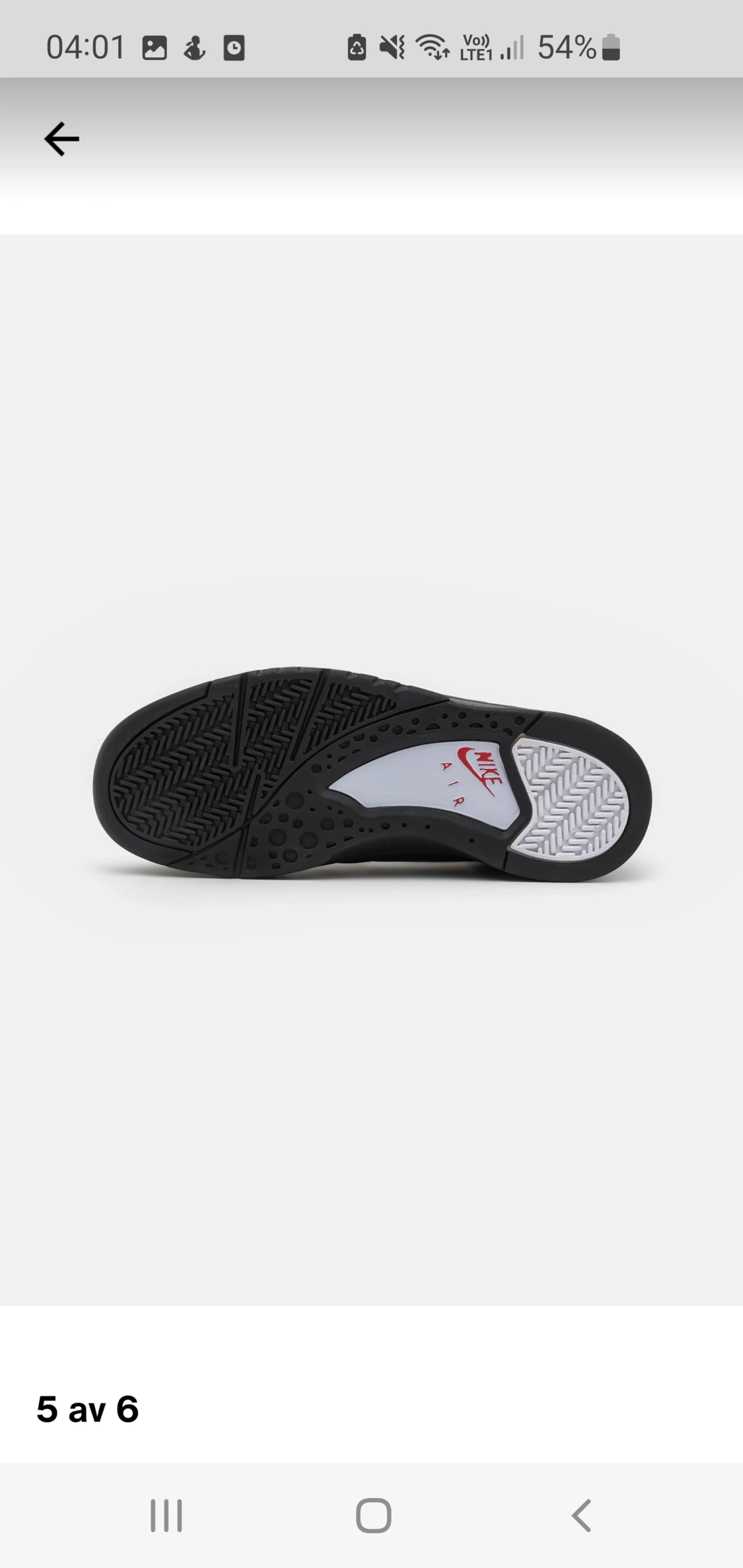 Air flight lite mid sneakers. Vit/svart,röd  - 91