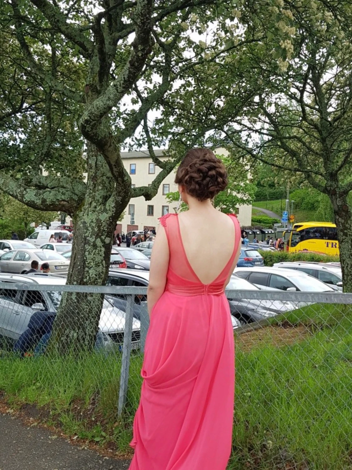 Korallrosa balklänning  - 90
