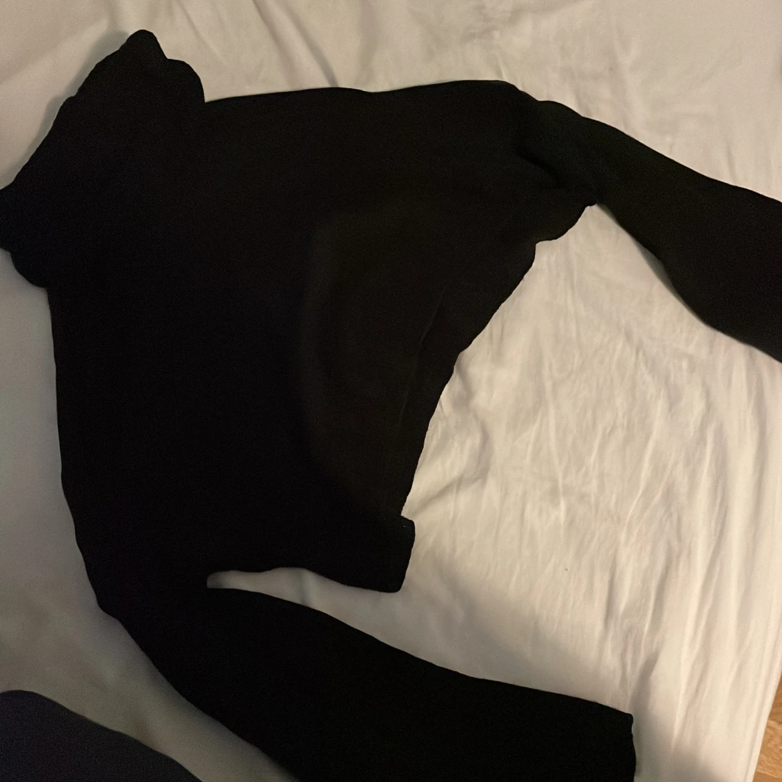 Stickad croppad turtleneck - 90