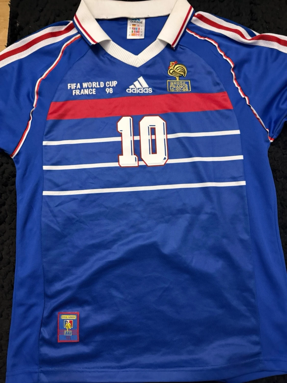 Frankrike VM 98 tröja Adidas blå