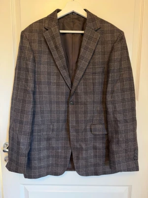 Daniele Marinelli Kavaj - Storlek 50 Färg - Brun, Grå Material Bastyg - Ull 100% Tyg - Tweed Mönster - Rutig Ärmlängd (cm) 45 , Axelbredd (cm) 46