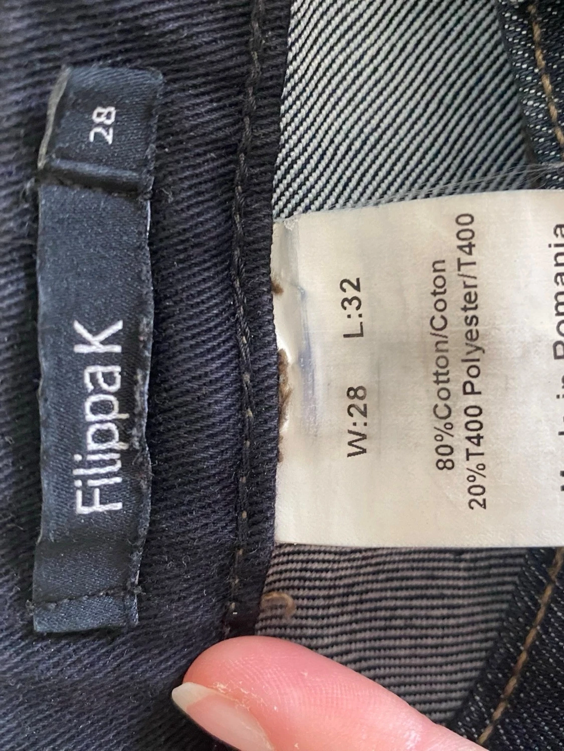 Mörkblåa lågmidjade straight jeans - 3