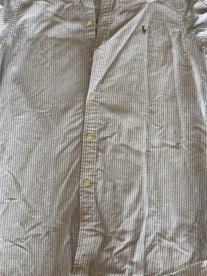 Randig skjorta från Polo Ralph Lauren - Klassisk skjorta med tunna blå och vita ränder från Polo Ralph Lauren. Skjortan har knappslå framtill, broderad logga på bröstet och vita knappar. Tillverkad i bomull för en skön och luftig känsla. Perfekt till jeans eller chinos.