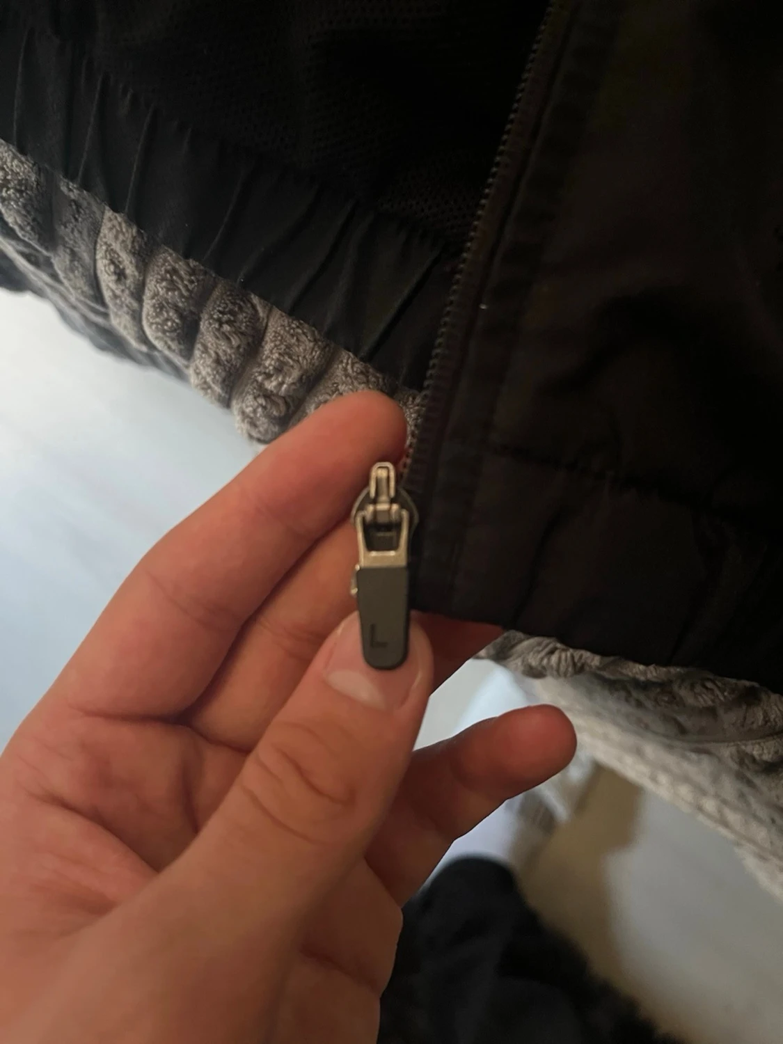 Svart vindjacka med huva Lacoste - 4