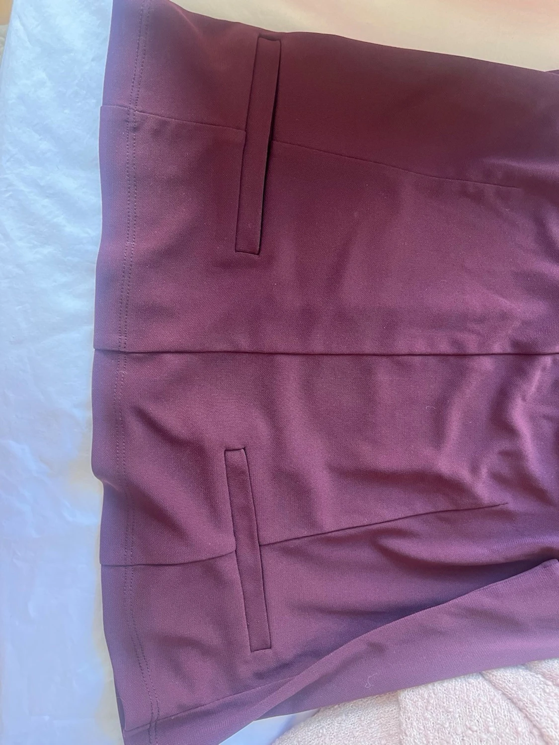 Vinröd offshoulder topp - 5
