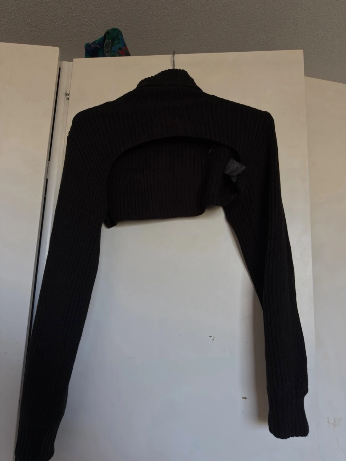 Svart stickad bolero