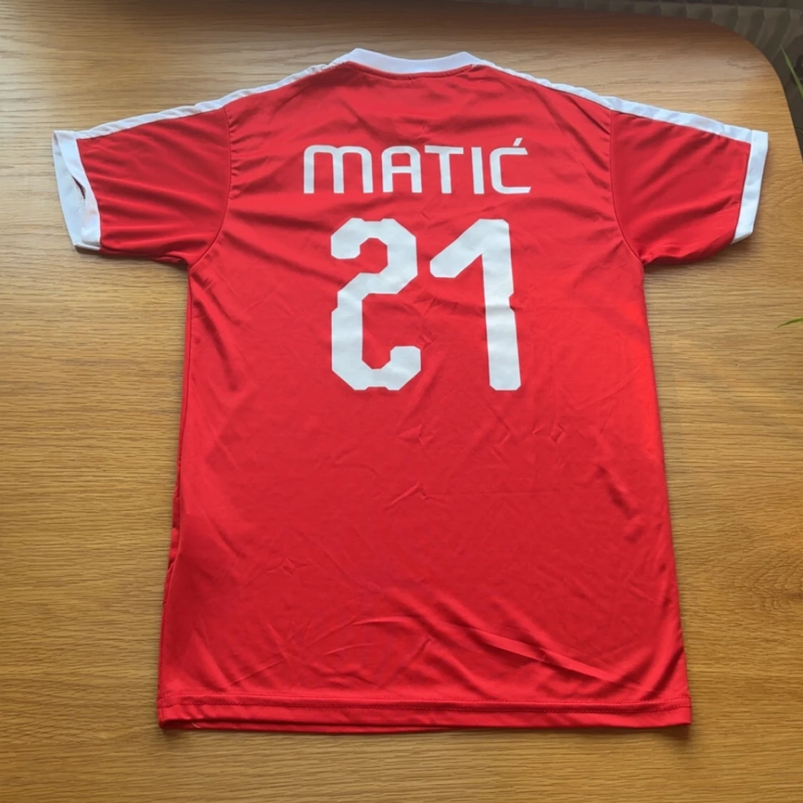 Serbien Matic 21 fotbollströja röd - 3