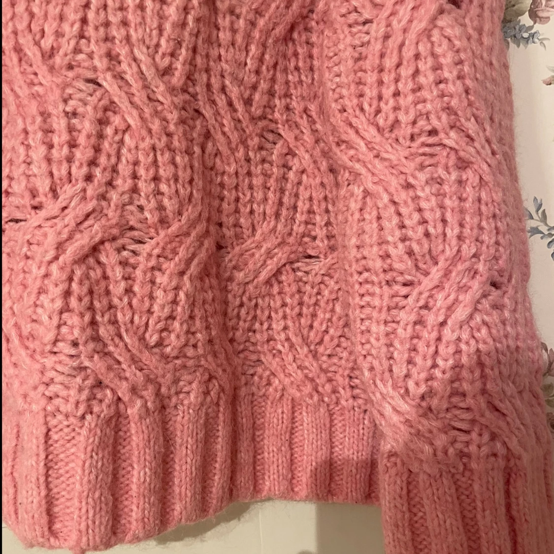 Rosa stickad tröja från H&M - 3