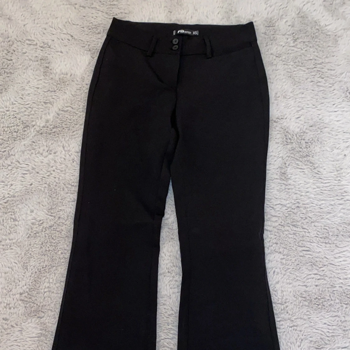 Svarta bootcut kostymbyxor XS - 2