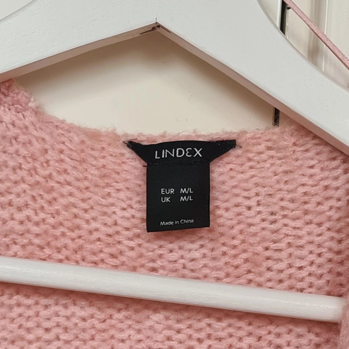 Rosa stickad kofta från Lindex - 92