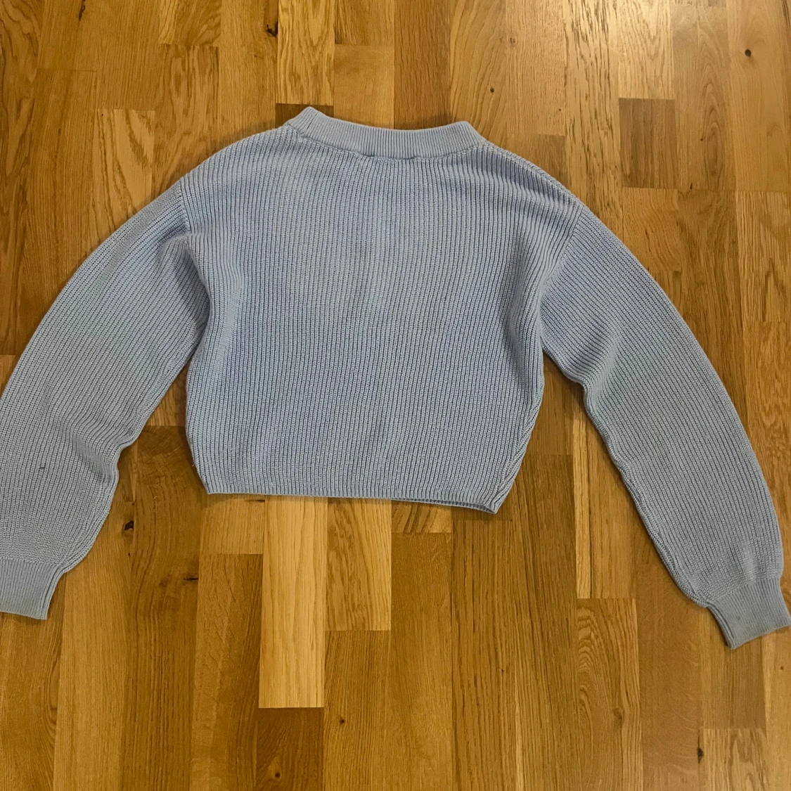 Ljusblå stickad tröja från H&M - 2