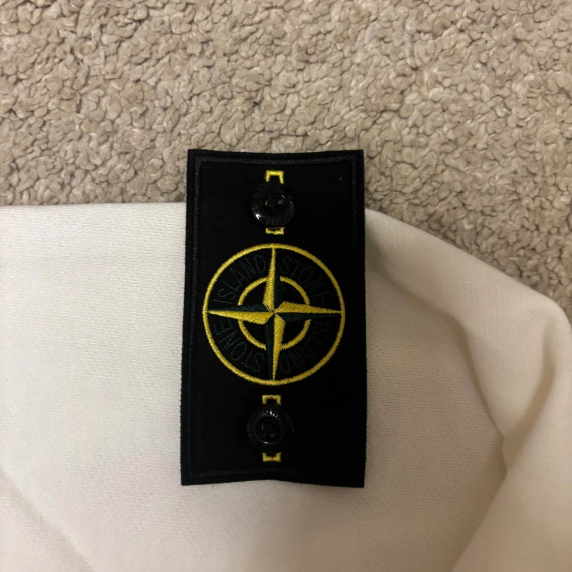 Vit sweatshirt från Stone Island - 1