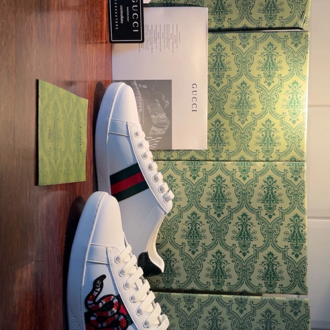 Gucci Ace sneakers med orm 