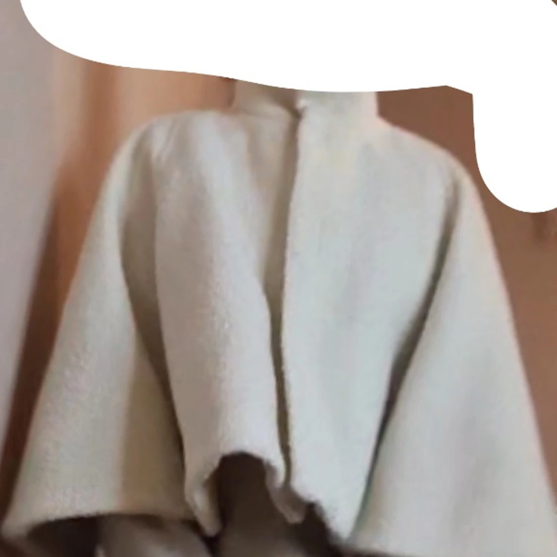 Vit cape med knappar/Zara - 2