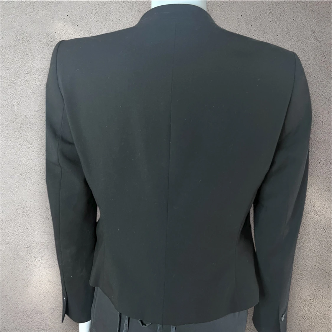 Stockh LM svart kavaj med modern krage - 3