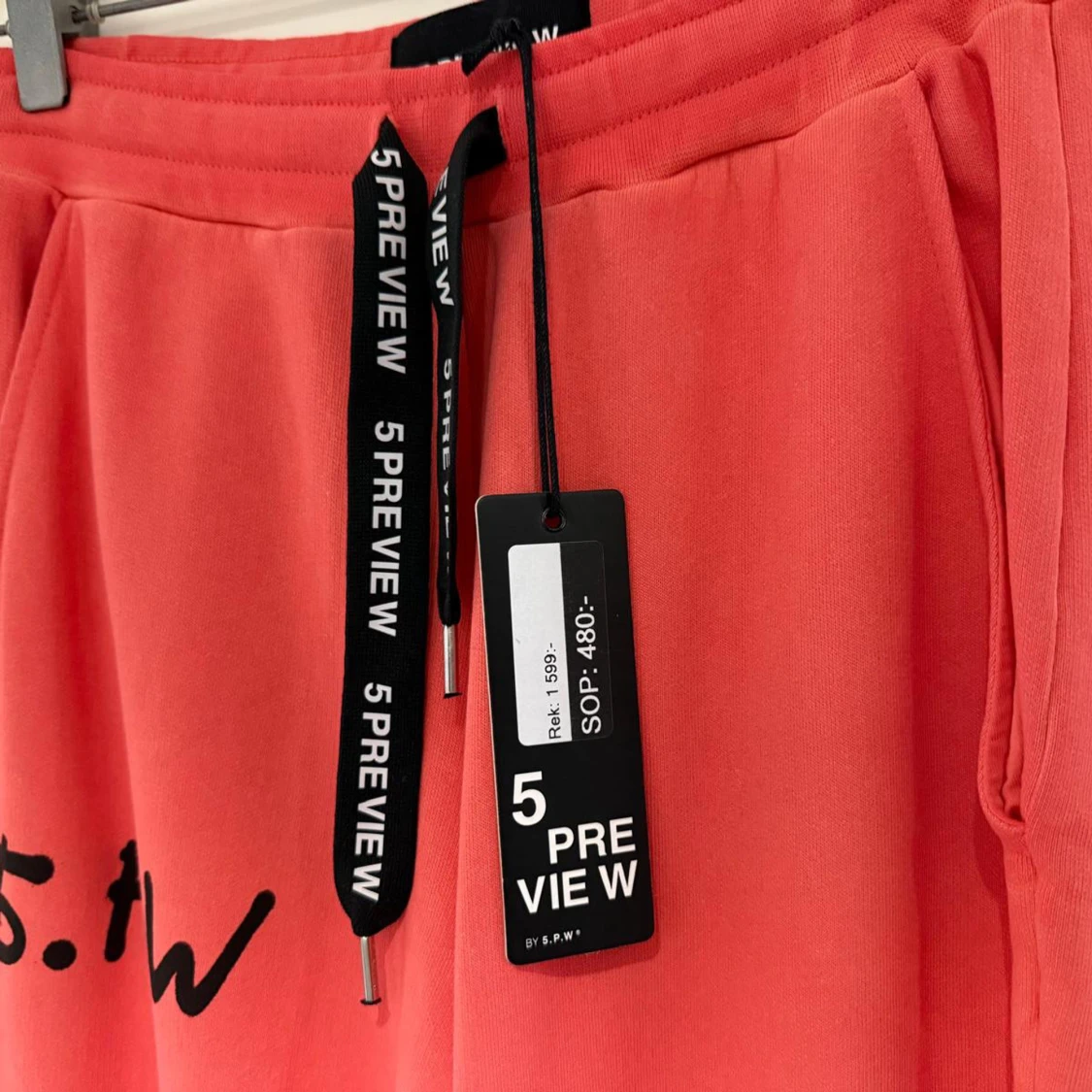 Korallrosa mjukisbyxor från 5 Preview - 1