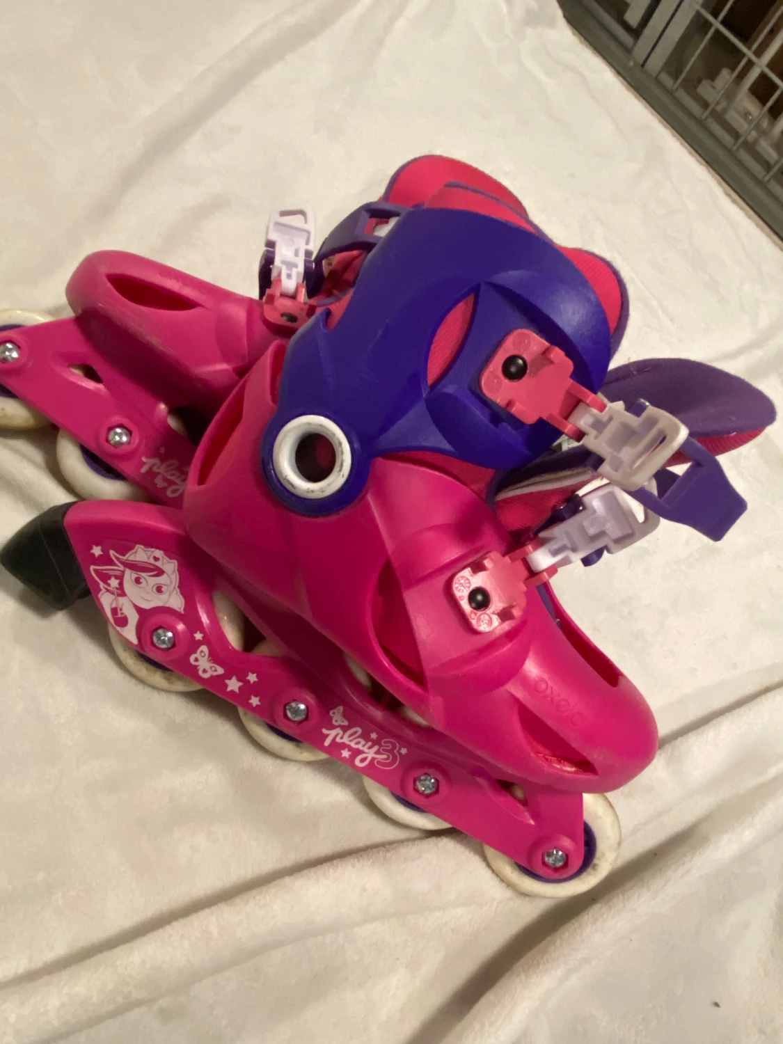 Oxelo Play3 rosa/lila rullskridskor - 1