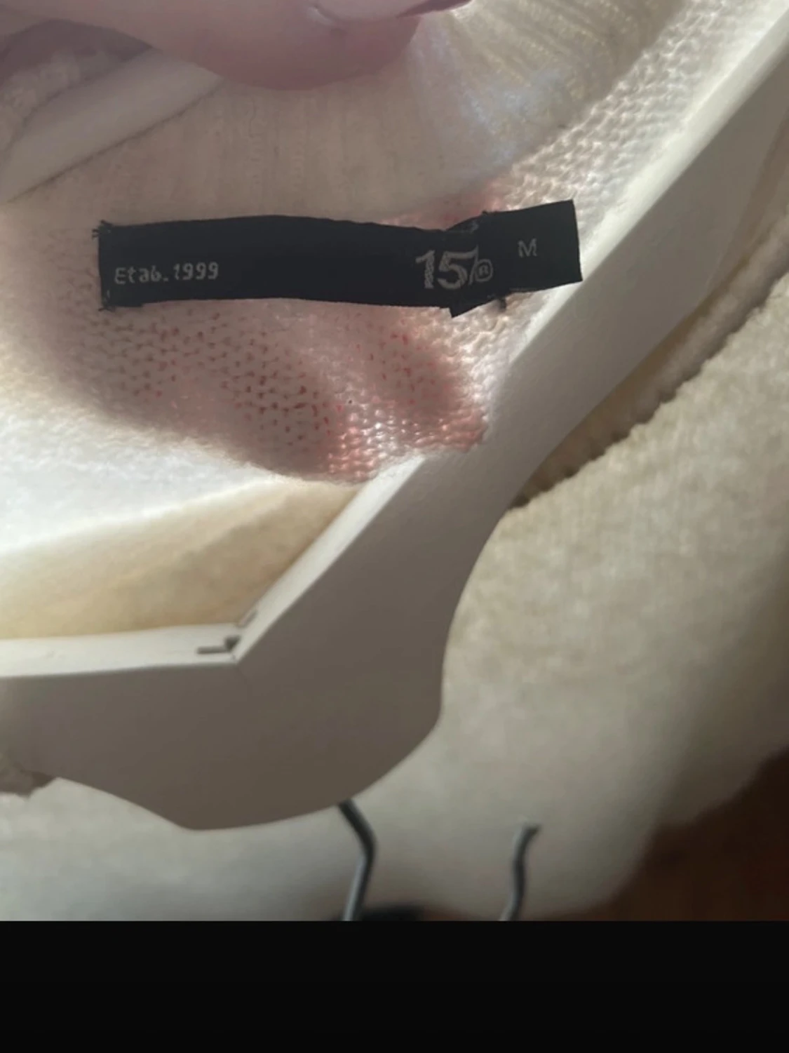 Vit stickad tröja från lager 157 - 2