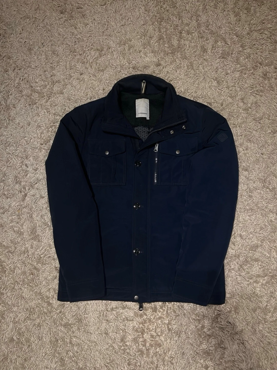 J. Linderberg fieldjacket jacka msrinblå svart