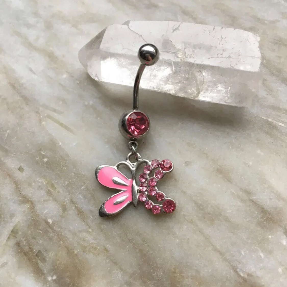 Navelpiercing/ smycke/ accessoarer/ fjäril, 2000tal - 2