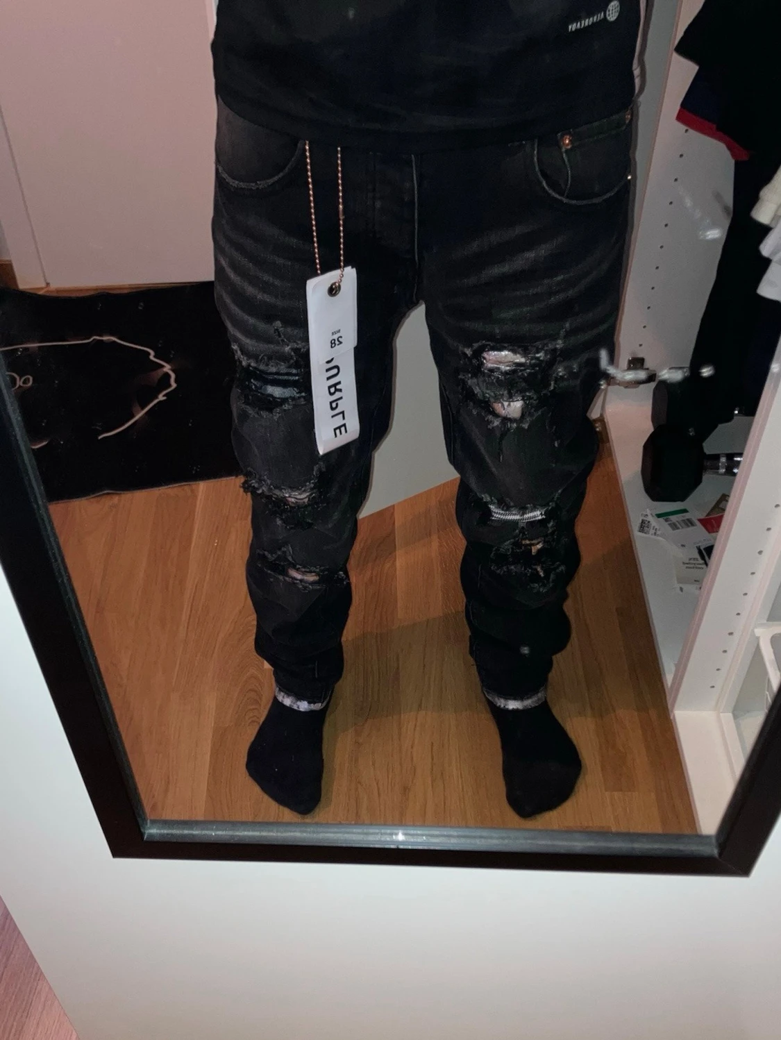 Svarta Purple Brand Jeans - 4