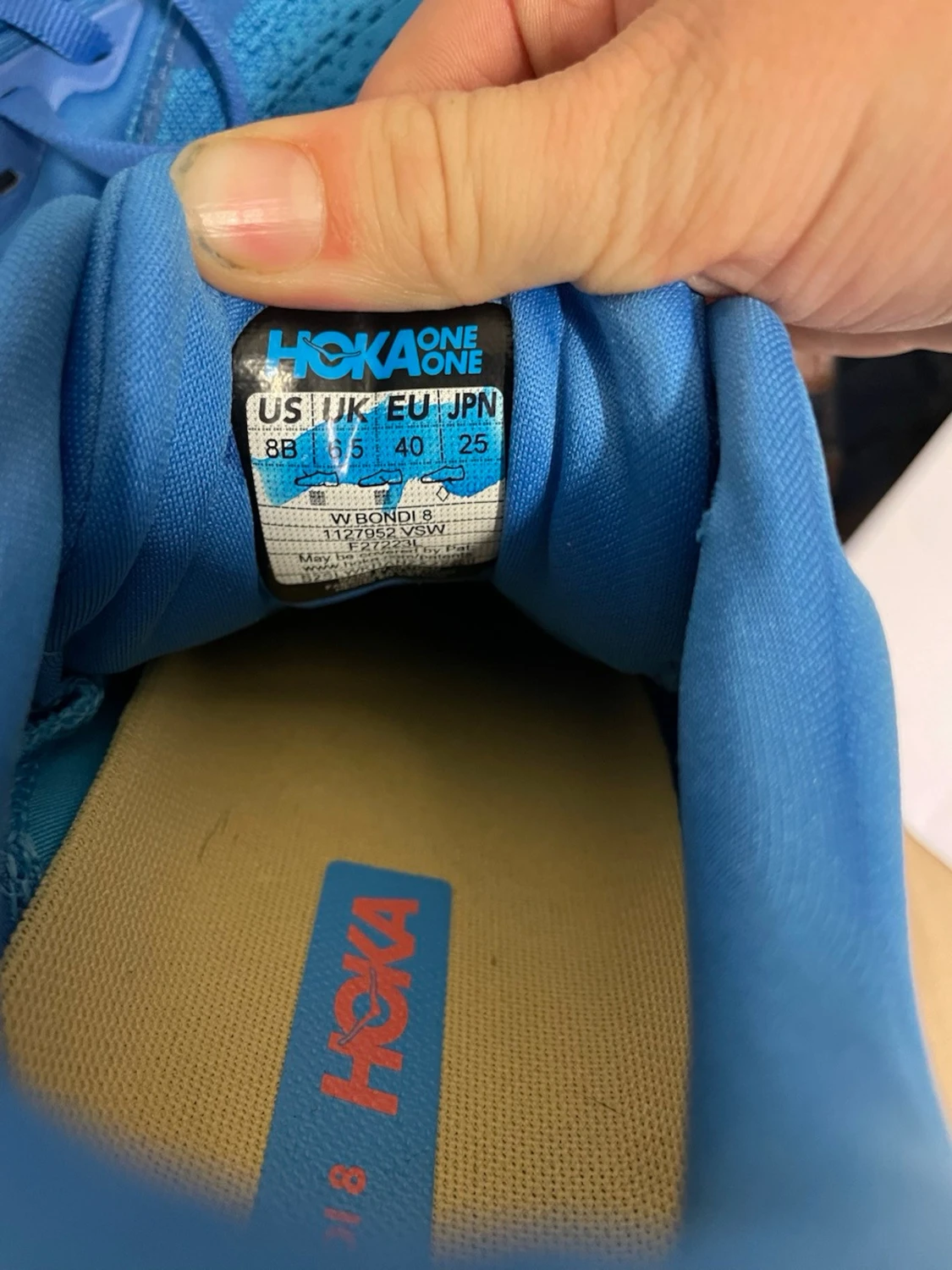 Hoka Bondi 8 blå löparskor EU 40 - 3