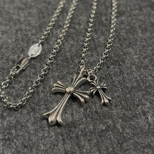 Rockstar Rebel Necklace - Statement piece for the minimalist. Chain: 60 cm. Cross: 2.8, 1.8 cm