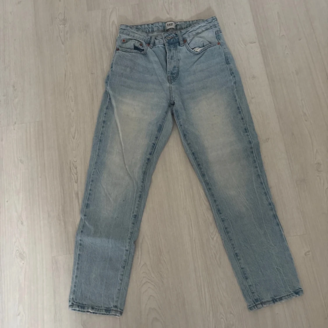 Ljusblå raka jeans från 157 - 2