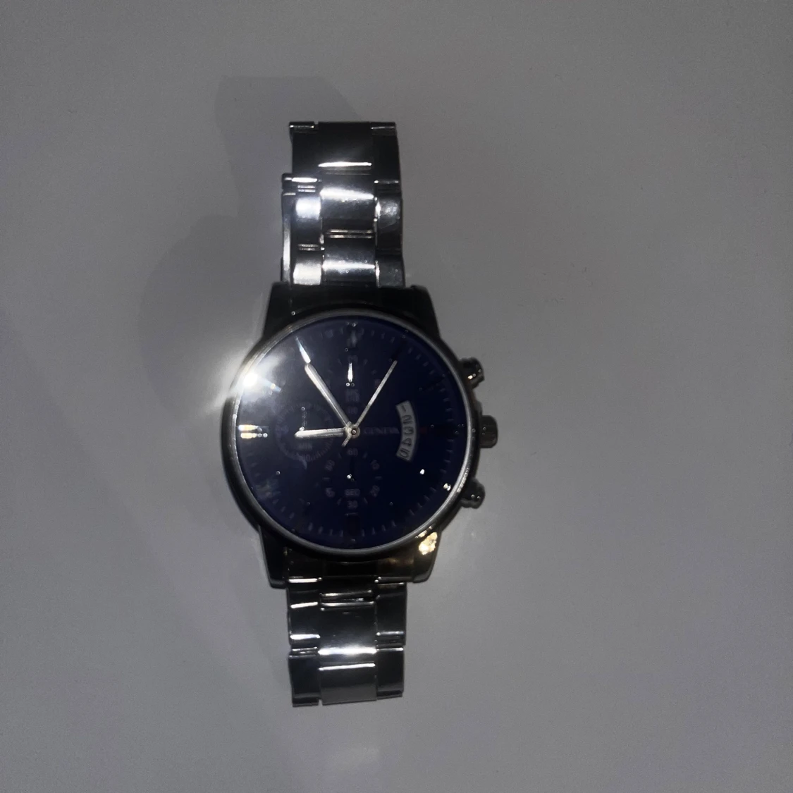 Blå kronografklocka från Geneva - 1