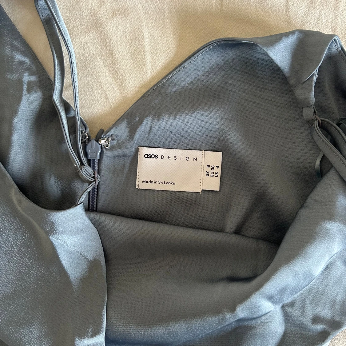 Dimblå långklänning från ASOS DESIGN - 3