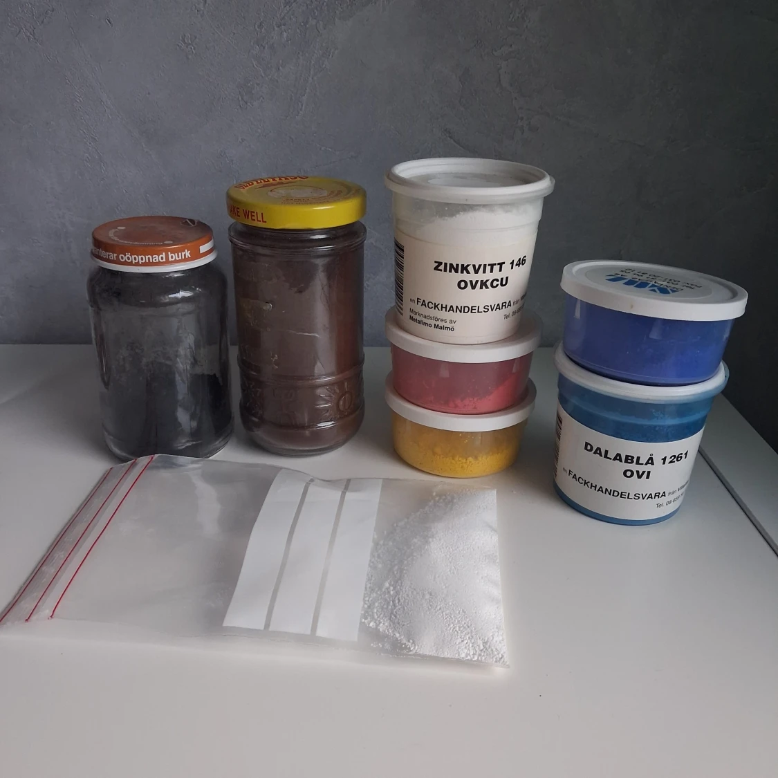 Pigmentpulver/färgpulver