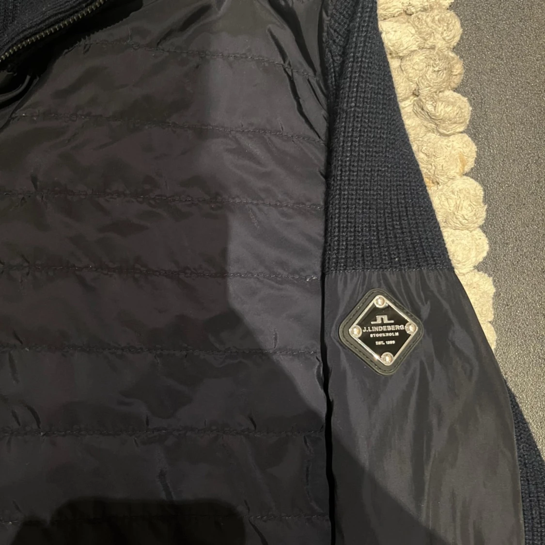 J.Lindeberg Cardigan Hybird Jacka Navy - 91