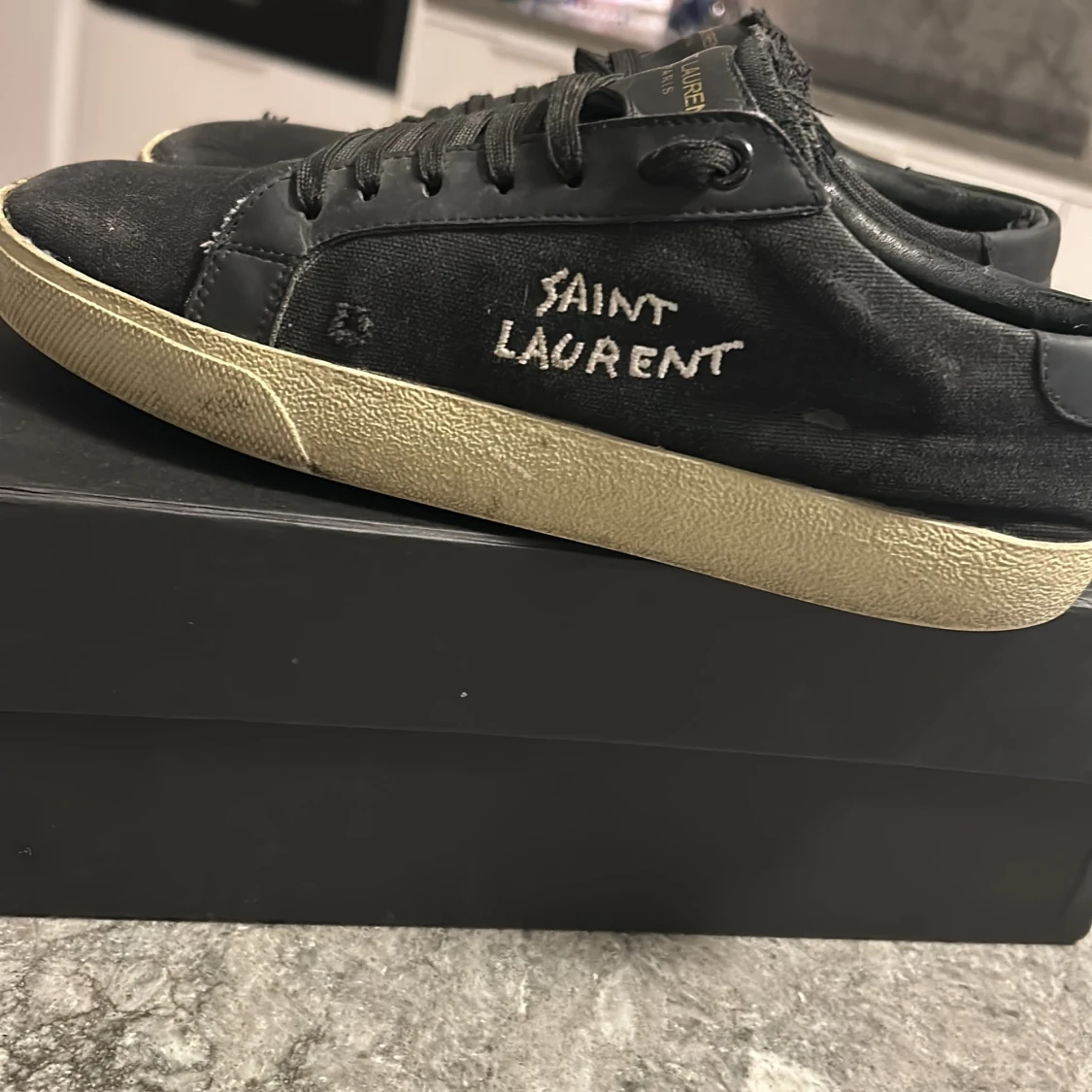 Svarta Saint Laurent sneakers strl 40 - 2
