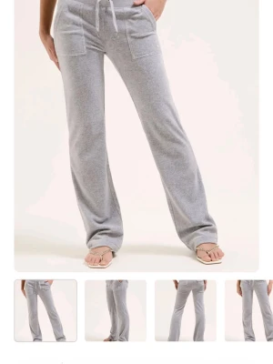 Grå Juicy byxor  - Säljer mina gråa juicy byxor för de inte kommer till användning längre. Storlek XS. 