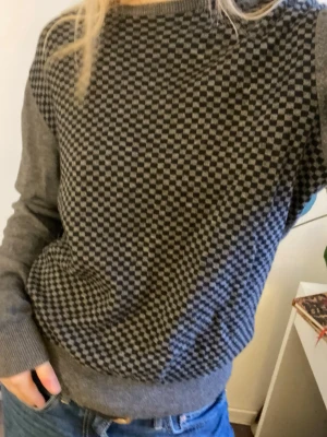Grå rutig tröja från Batistini - Säljer en jättemysig och cool tröja från Bastini! Storlek M