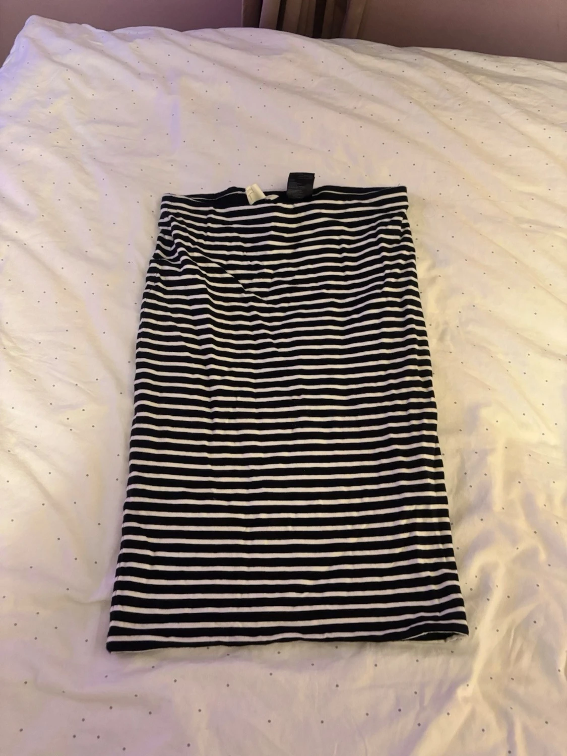 Randig svartvit kjol från H&M