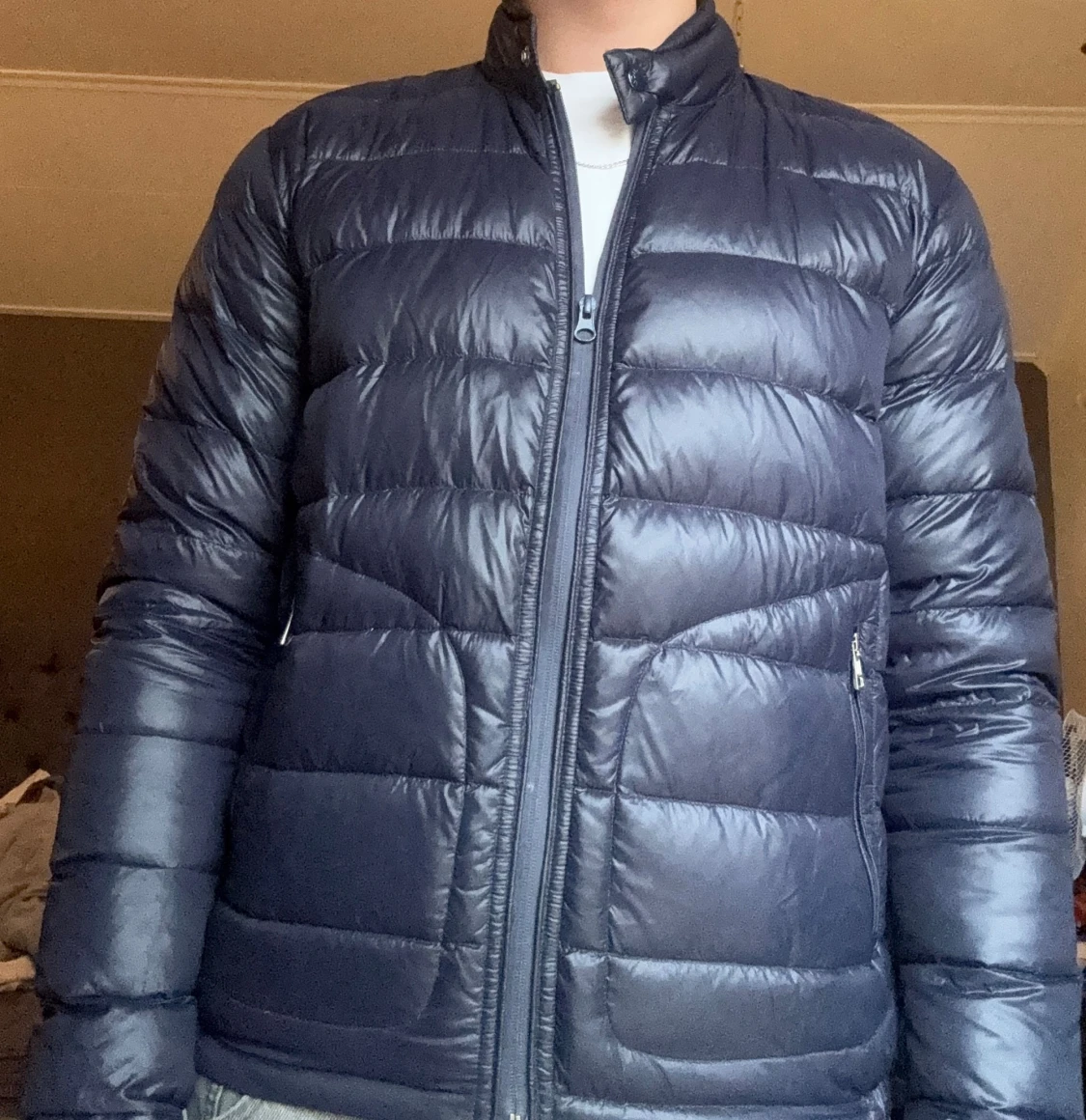 Mörkblå dunjacka från Moncler - 4