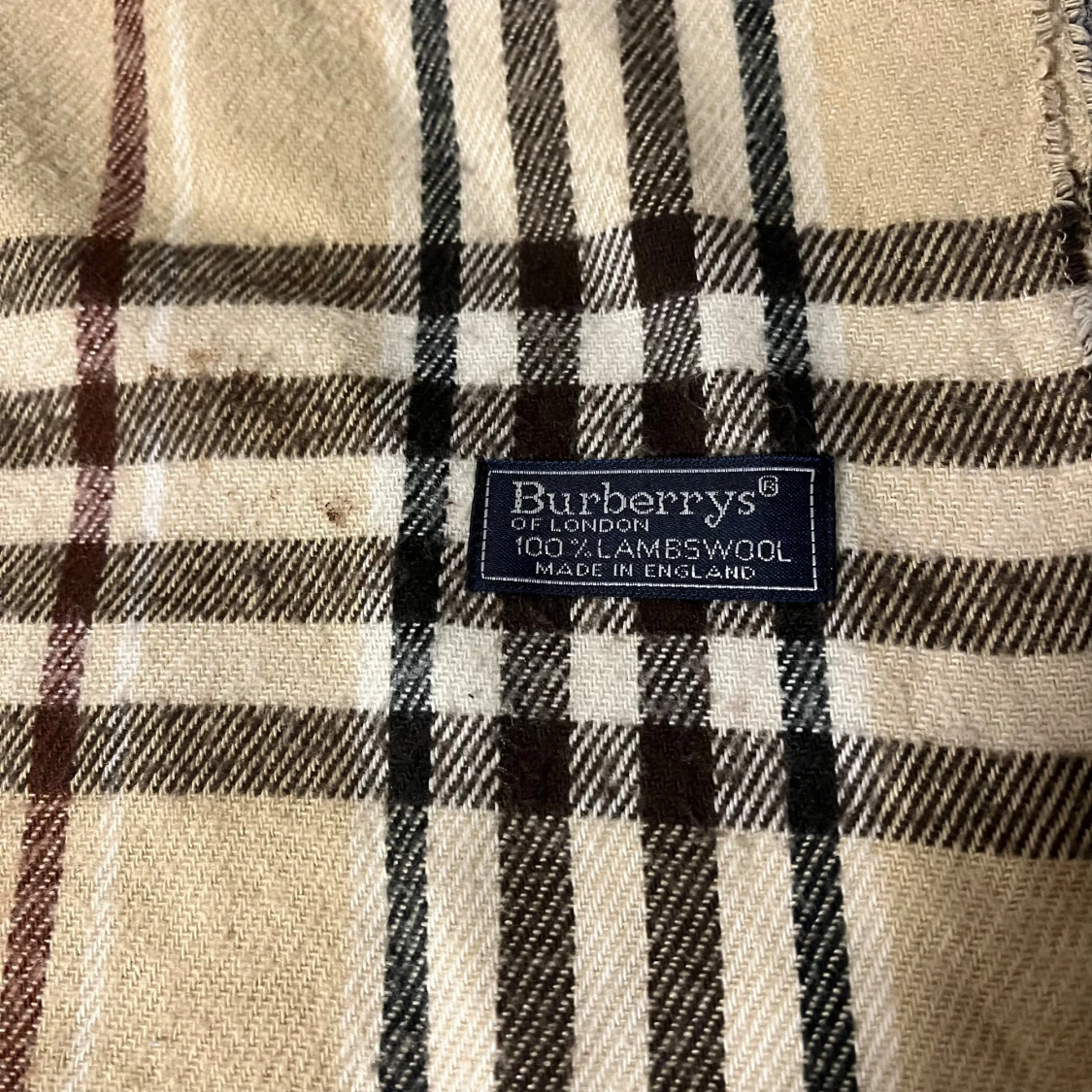 Beige Burberry Scarf - 1