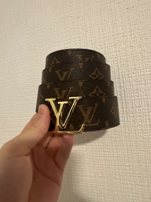 Brunt bälte - Brunt bälte med guldig badge i storlek 110