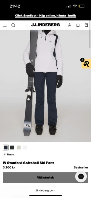 J Lindeberg skidbyxor  - Sprillans nya aldrig använda skidbyxor, prislapp kvar, säljer då de ej passade och tiden gick ut för att skicka tillbaka original pris 3200kr