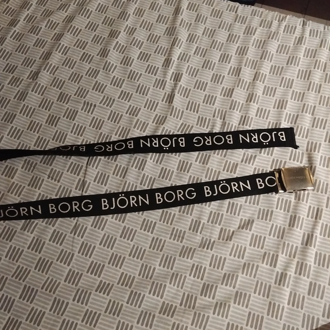 Svart Björn Borg bälte med logga